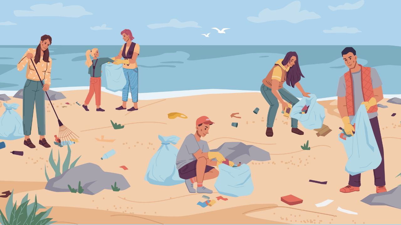 Aksi Peduli Lingkungan di Pantai bersama Kaum Muda